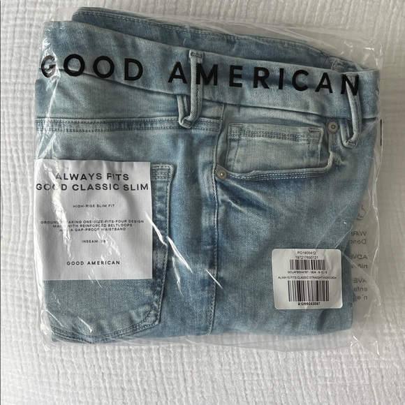 NWT • Good American Always Fits Good Classic Slim Straight Jeans • Fits 6-12 - Picture 14 of 16